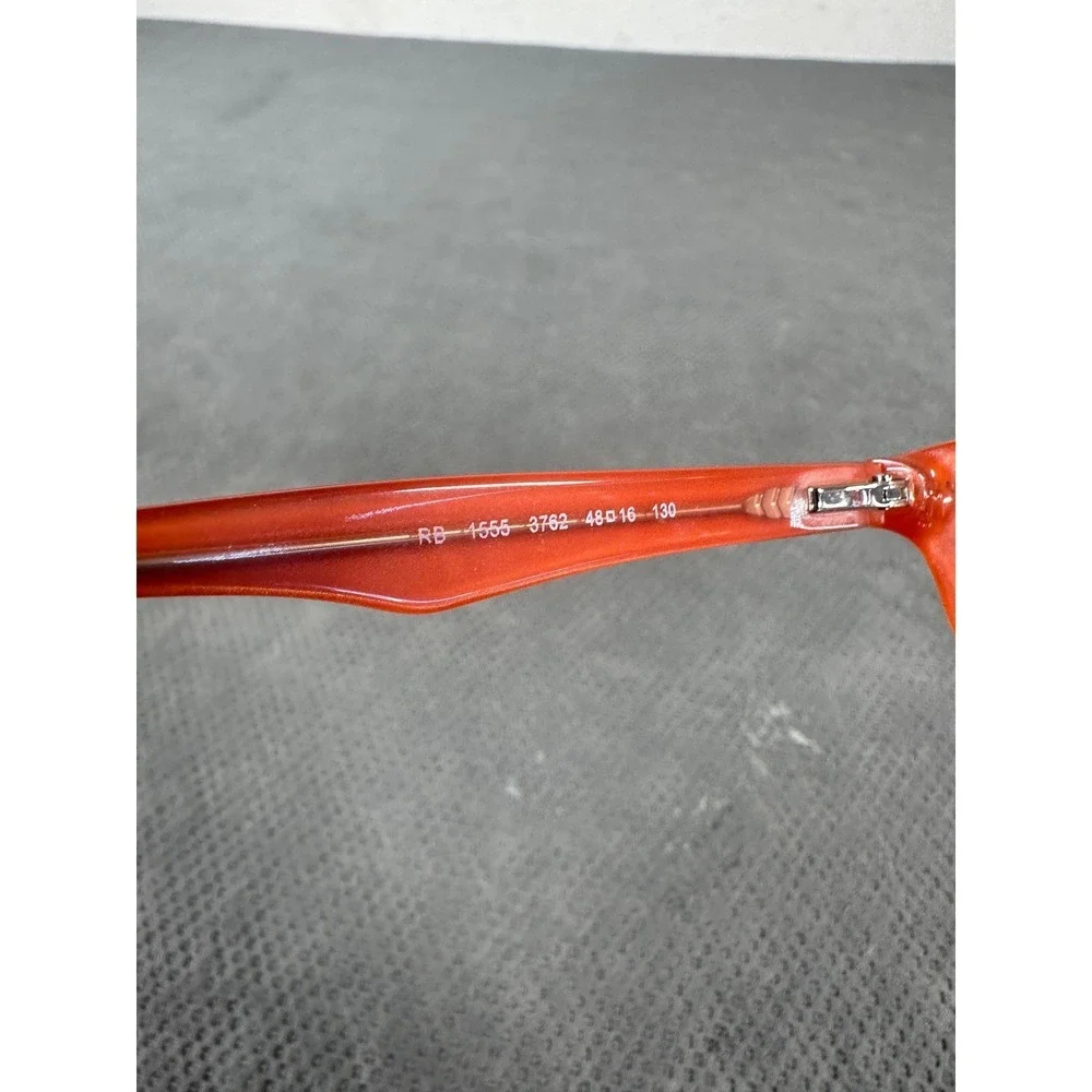 Ray-Ban RB 1555 3762 Navy Blue Orange Eyeglasses Frames 48-16-130 Kids Women